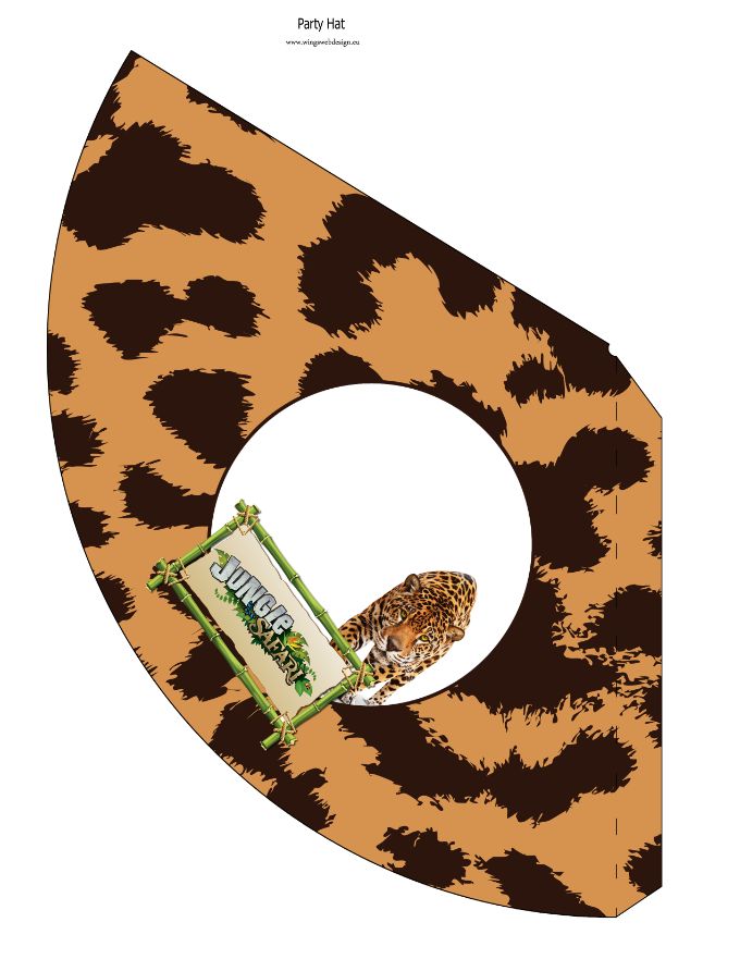 Safari Party Hat Leopard theme