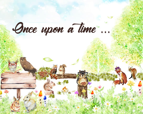 Once Upon A Time. Its story time in little nature wood so owl reads all about little adventures to the little animals in the beautiful full little nature wood. Nursery art, woodland nursery, woodland animals, childrens wall art, childrens picture, storytime theme, woodland theme, watercolor art print || 8x10 inches (HD pdf)