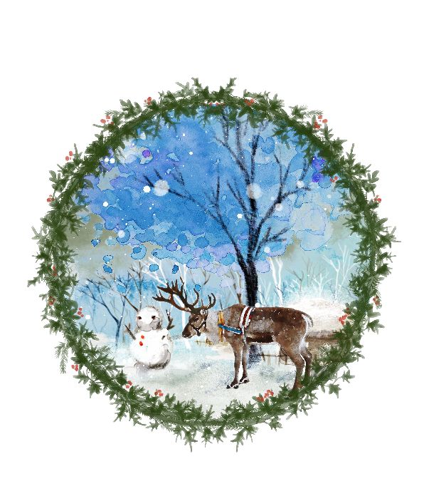 A charming reindeer is featured in this rustic farmhouse style Christmas art. Contemporary Reindeer Watercolor Art Painting. Sporting festive Christmas Lights this reindeer art will add a whimsical touch to your Holiday decor and makes a great gift || 8x10 inches (HD pdf)