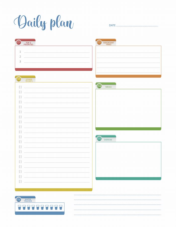 Schedule Daily Planner