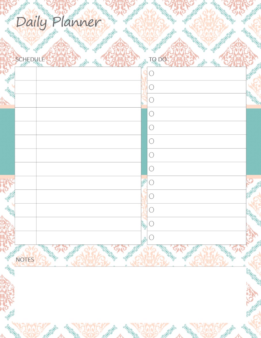Printable Daily Planner Work, A4 and US Letter Planner, Insert Printable Planner, Instant Download