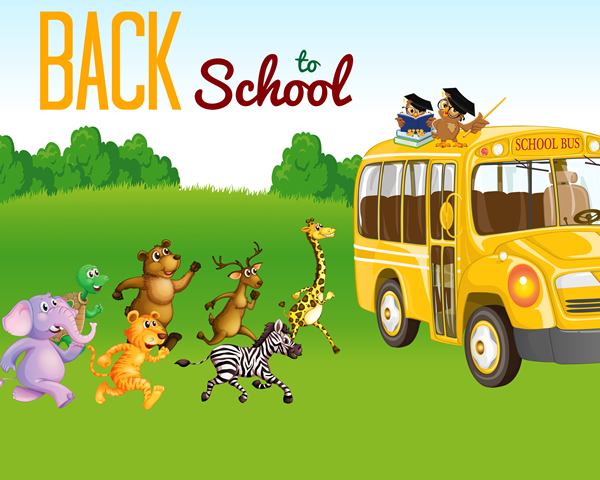 Back to school with animals