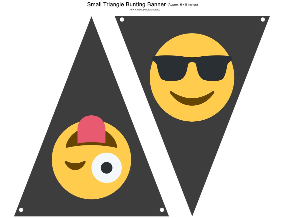 Emoji Party Banner boys
