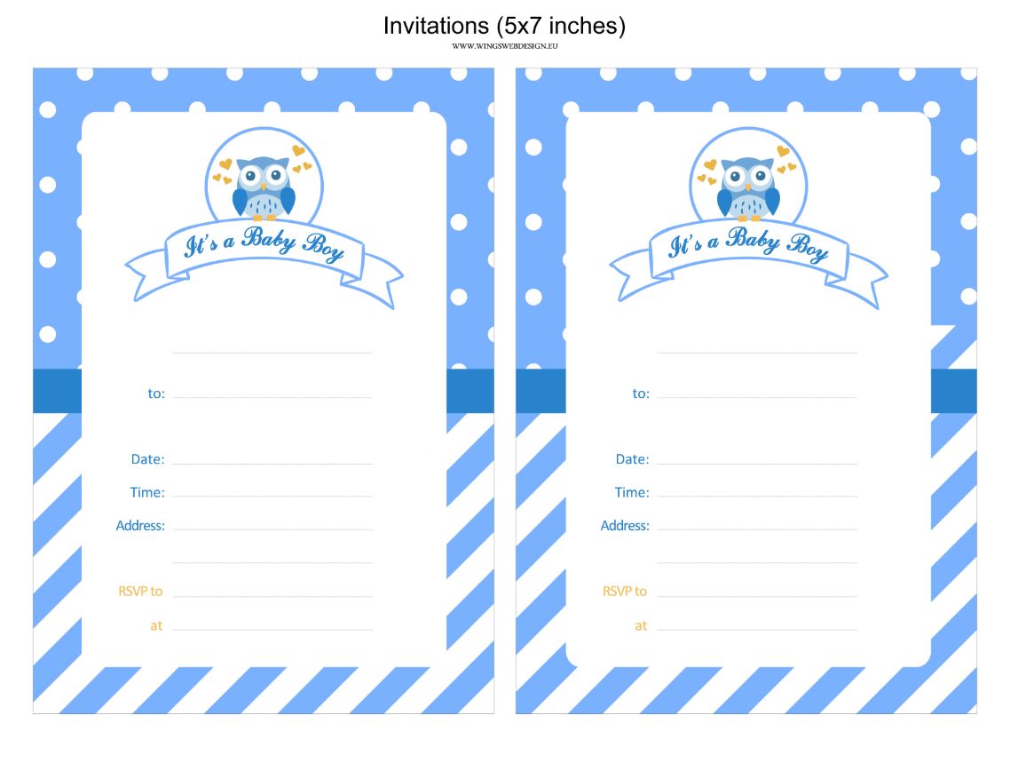 Owl Invitation