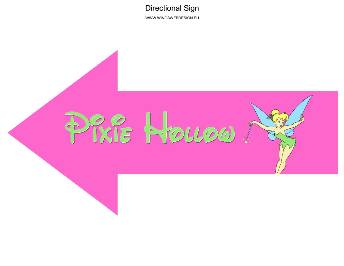 Neverland and Peter Pan directional Sign