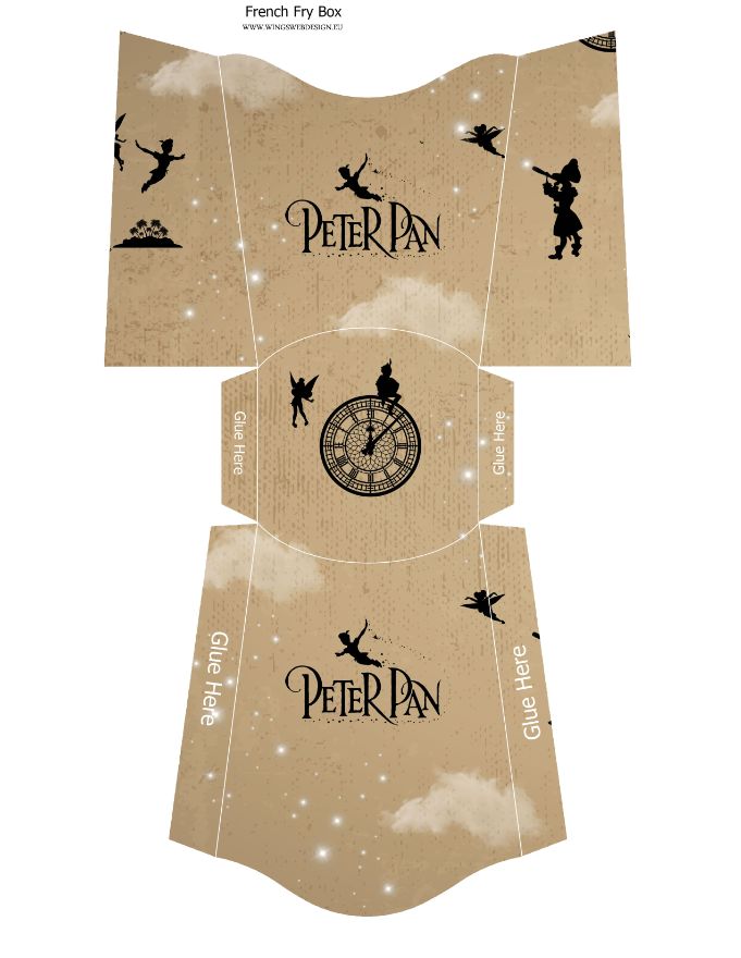 Neverland and Peter Pan French Fry Box