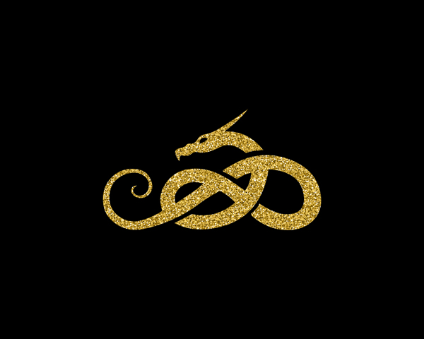 A glitter gold animal on black background, celtic knot, interlaced snake, Scottish Irish Celtic wall art, home decor, fine art. The Celts view every aspect of life as connected, intertwined. Celtic crosses reflect this awareness even in the most ancient designs, this is shown by incorporating a Celtic knot into every interlaced animal I make. They represent infinity and eternity because Celtic knots do not contain beginnings or ends. || 8x10 inches (HD pdf)