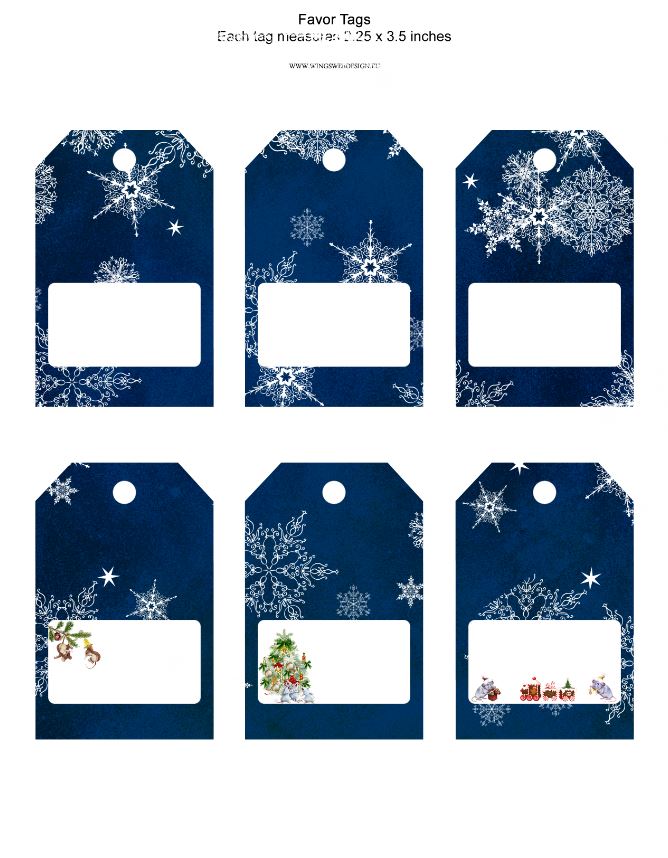 Xmas Thank You Tags