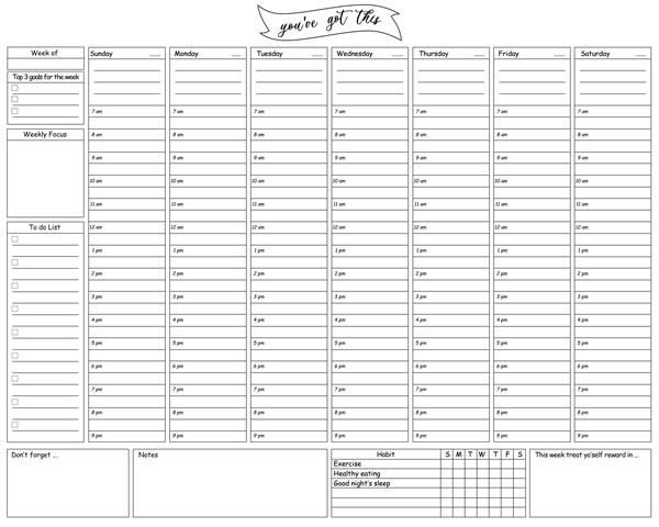 Weekly Planner