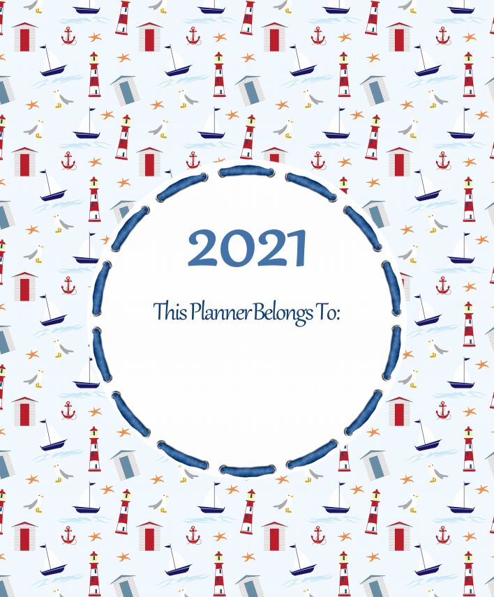Printable Front Page Planner 2021