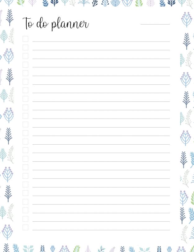 Winter To Do List Planner