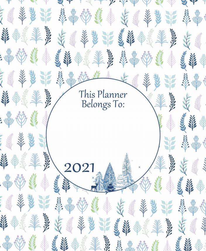 Printable Front Page Planner 2021