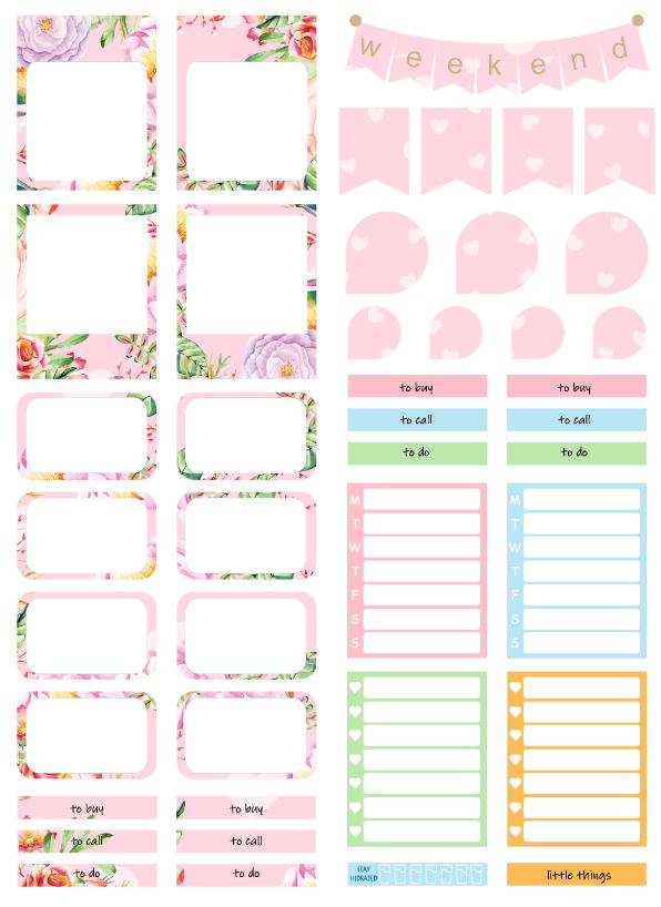 Printable Autumn Planner Stickers Eric Condren, A4 and US Letter Planner, Instant Download