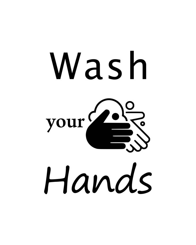 Wash Your Hands, Printable Funny Bathroom Art