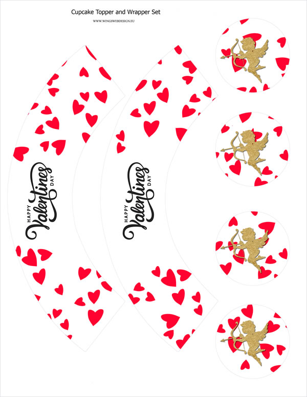 Printable St Valentine pennant Print Party Banner (DIY, instant download)