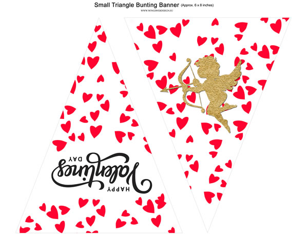 Printable St  Valentine Print Banner (DIY, instant download)