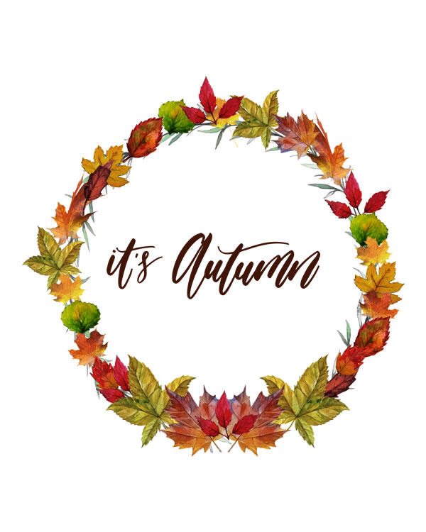 Printable It is Autumn. Print Wall Art (DIY, instant download)