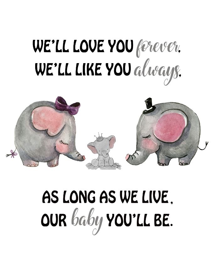 Nursery Printable Elephant Decor