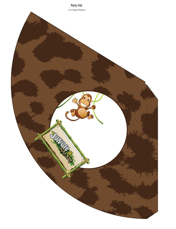 Safari Party Hat primate theme